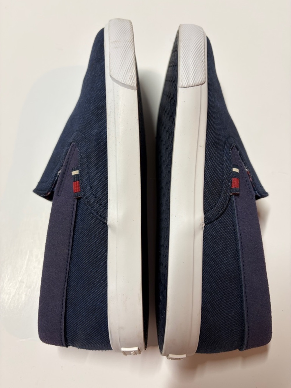 Ben Sherman Navy Slip On Sneakers Canvas Casual Shoes Boys Youth Size 4 - Picture 5 of 8